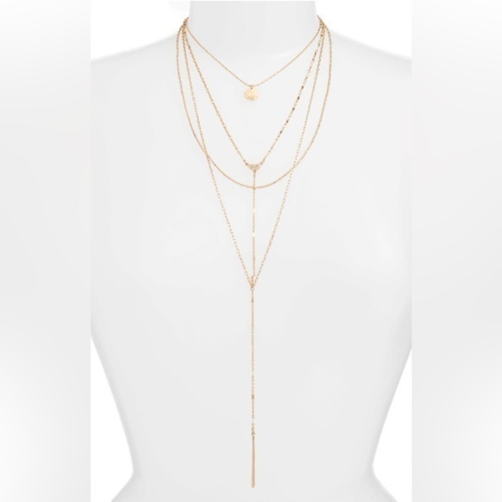 Treasure & Bond Multi Strand Y Necklace